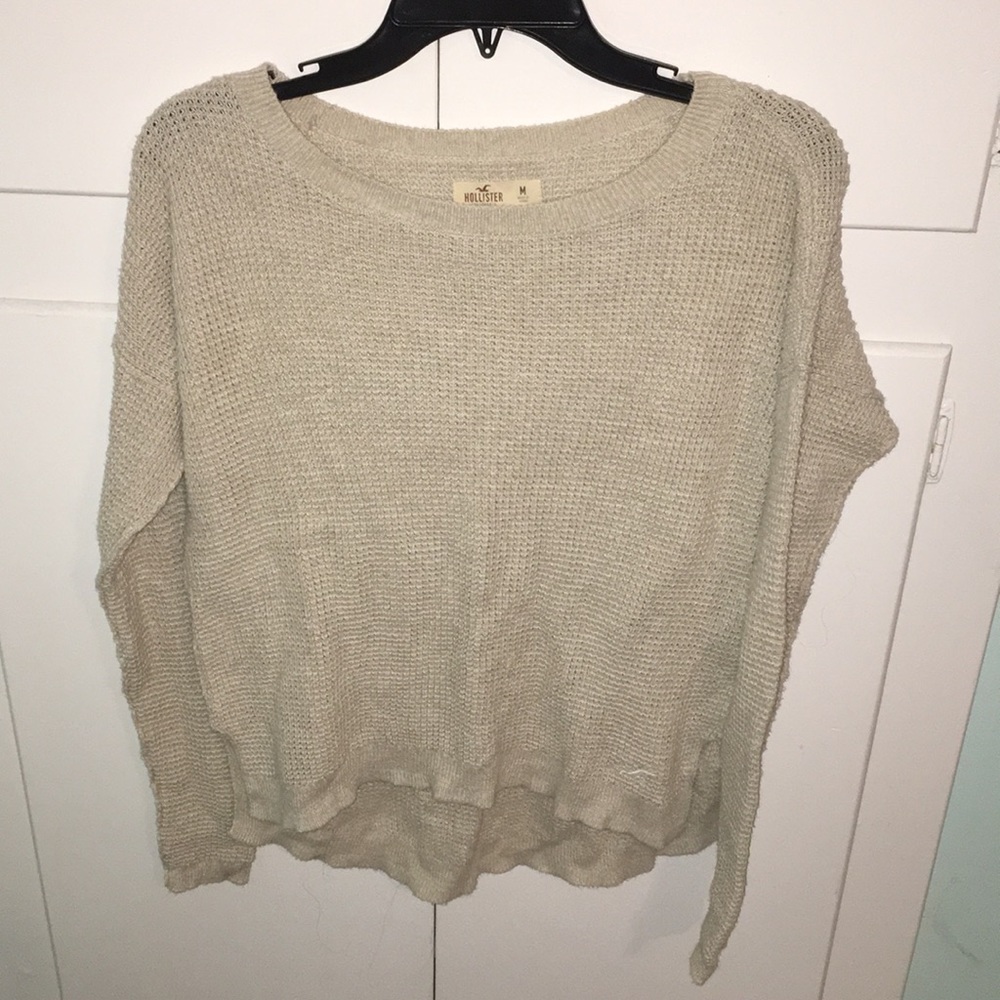 Cream colored hollister sweater